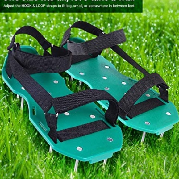 Lawn Aerator Shoes with Hook & Loop Straps - Picture 5 of 16
